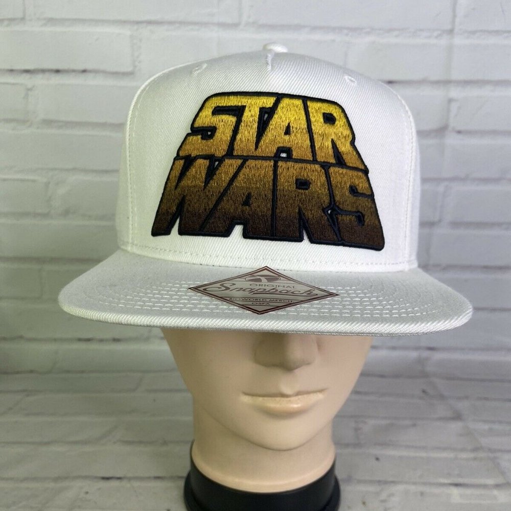 Star Wars Gold Word Crawl Embroidered Logo Hat Cap